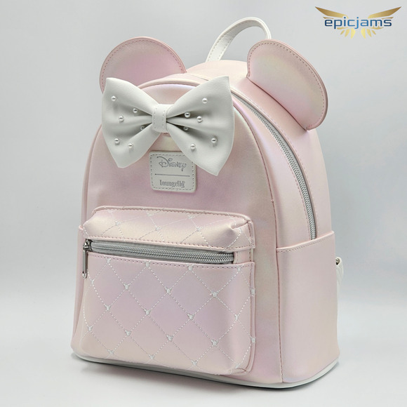Loungefly Disney Minnie Mouse Pink Pearl Mini Backpack main image 5